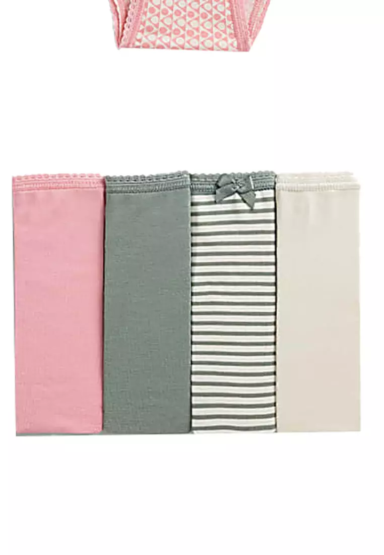 5pk Cotton Lycra™ Brazilian Knickers