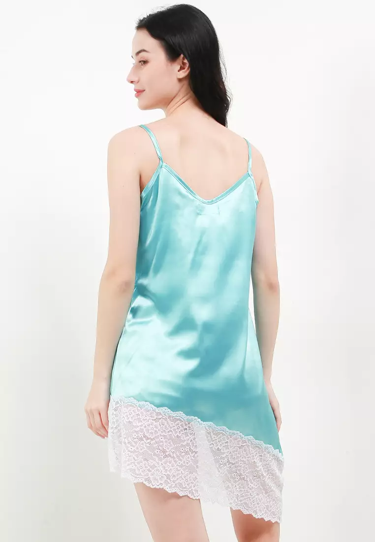 Dress Daster Satin Silk Seksi Sexy Sleepwear