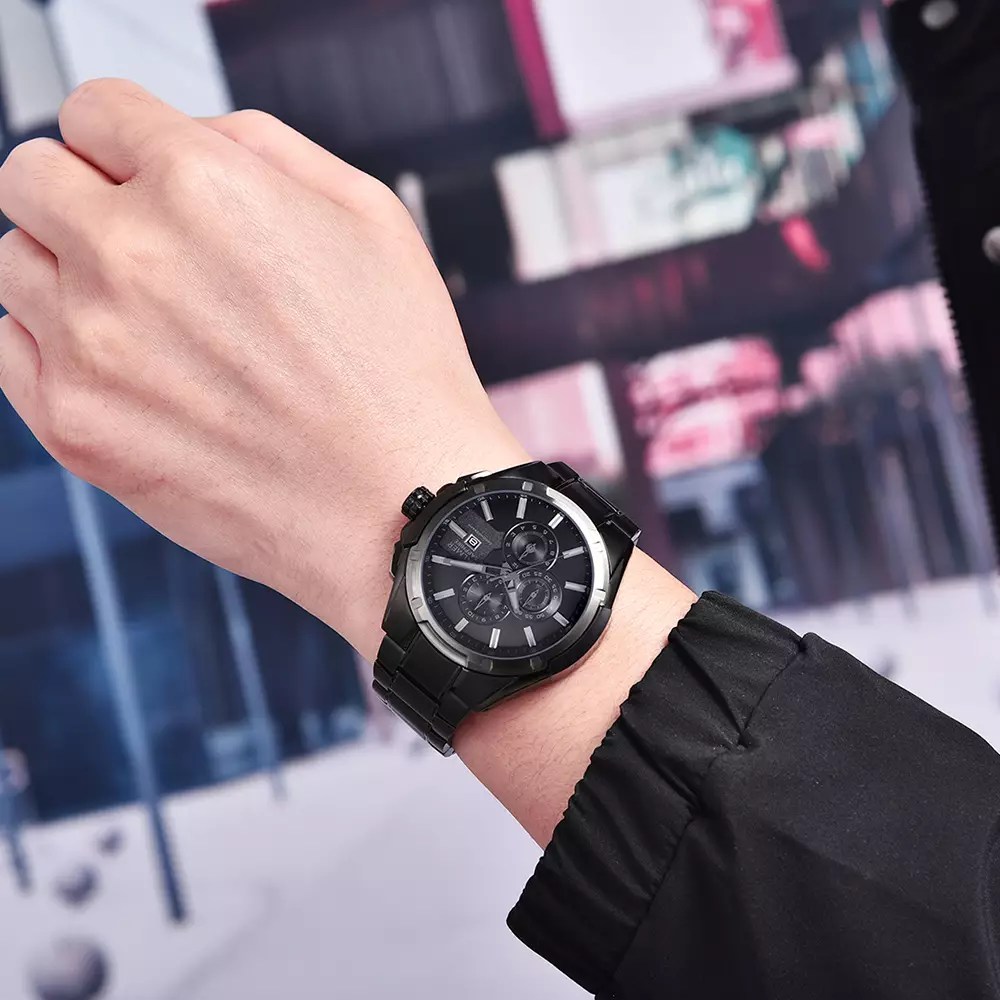 BALMER Jam Tangan Analog  Pria B-8159MC - STAINLESS STEEL - BK4