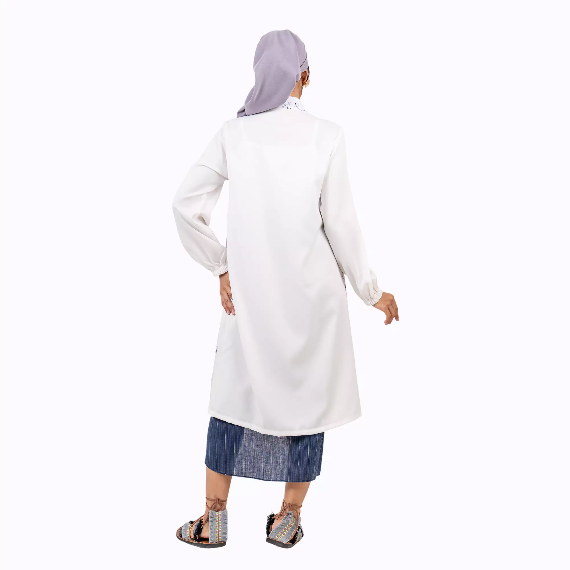 Tunik Batik Wanita - Bhatara Batik Malaka - Atasan Batik Modern Lengan Panjang