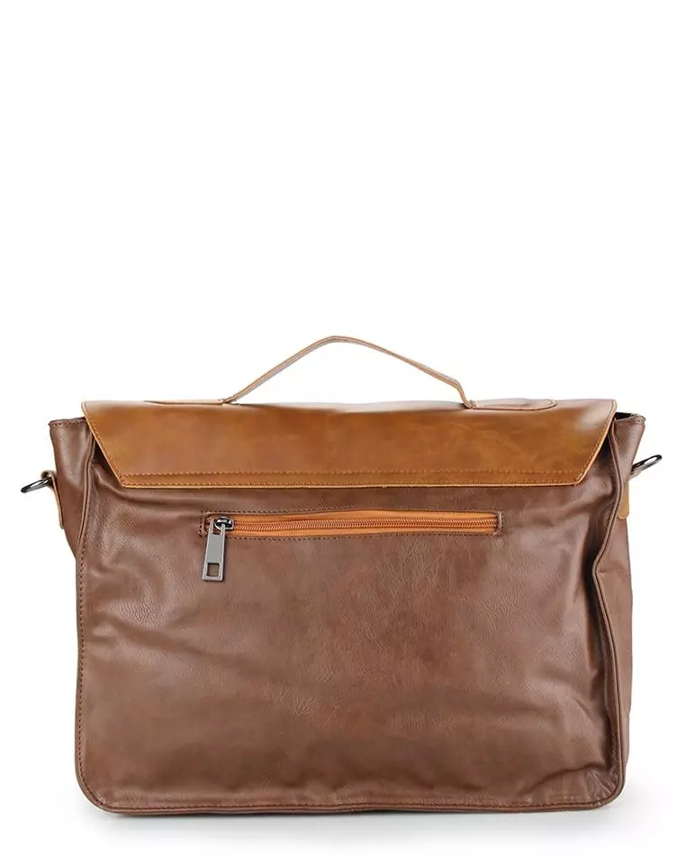 Distressed Leather Office Bag