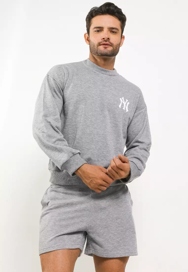 Long Sleeve Sweater Short Pants New York