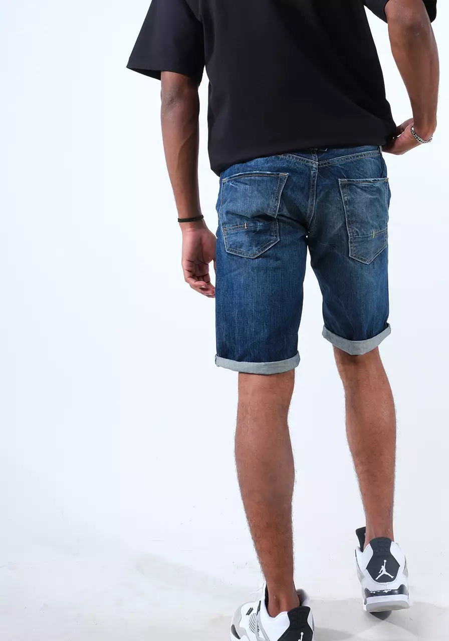 Celana Pendek Jeans Pria A01 Series Medium Blue