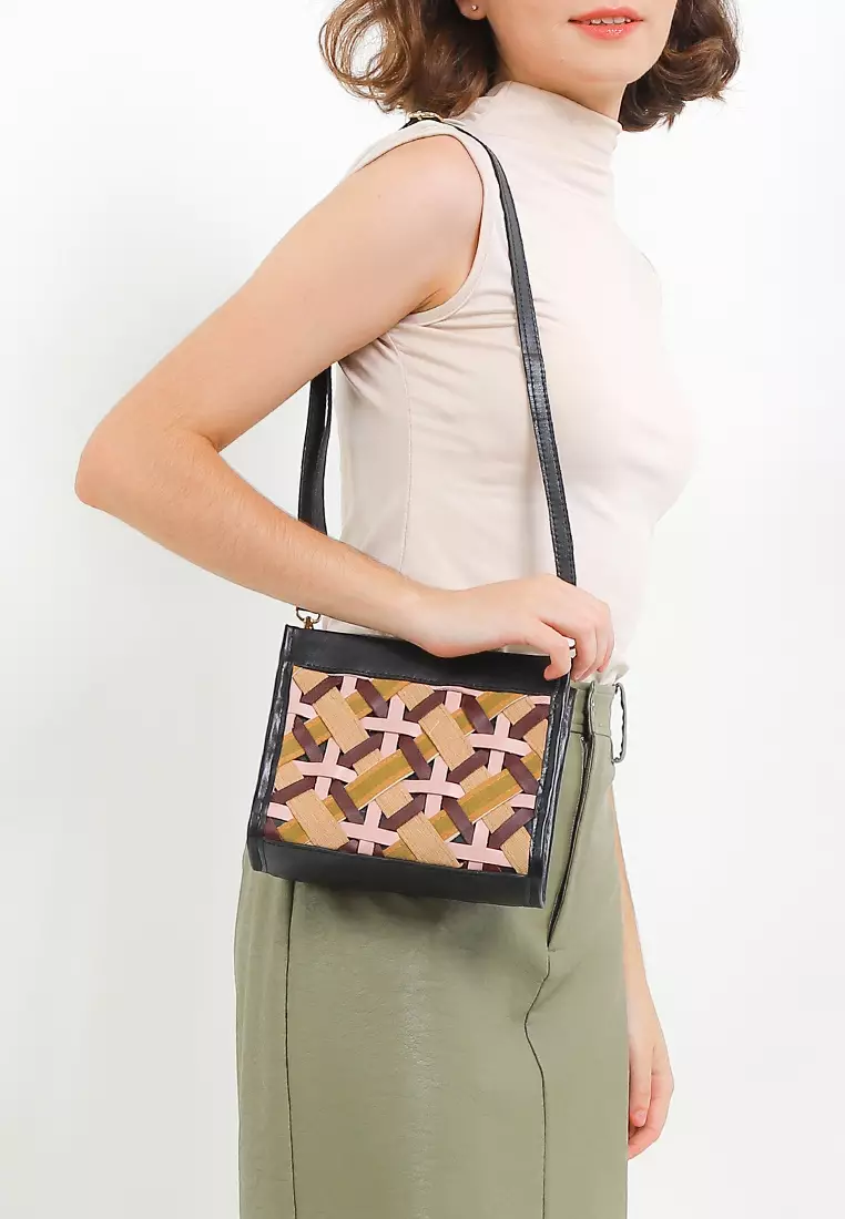 Agny Clutch - Tas Anyaman Clutch Wanita Kulit Asli - Premium Genuine Leather Bag