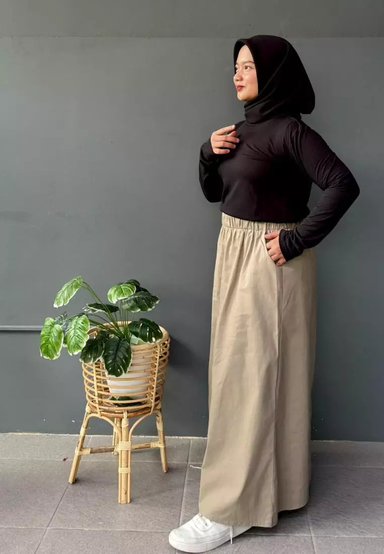Aulia Skirt (Rok Panjang Twill Muslim Wanita)