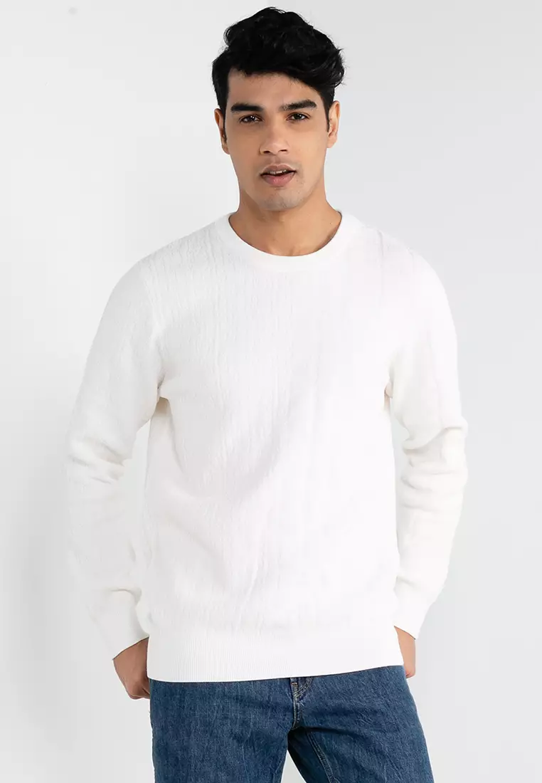 Buy Desigual Dam Jacquard Motif Pullover 2024 Online ZALORA