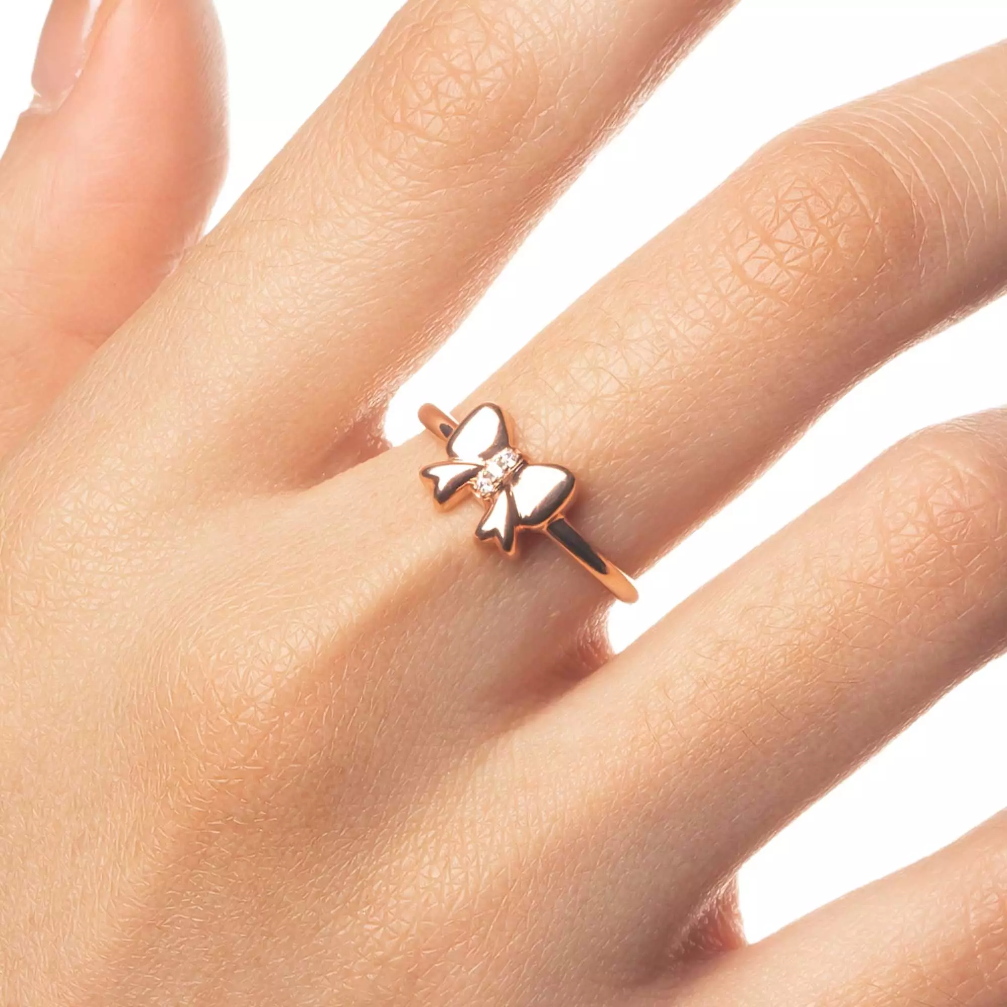 Cincin Emas 7k - Riana Gold Ring - Bubbly Collection - Juene Jewelry