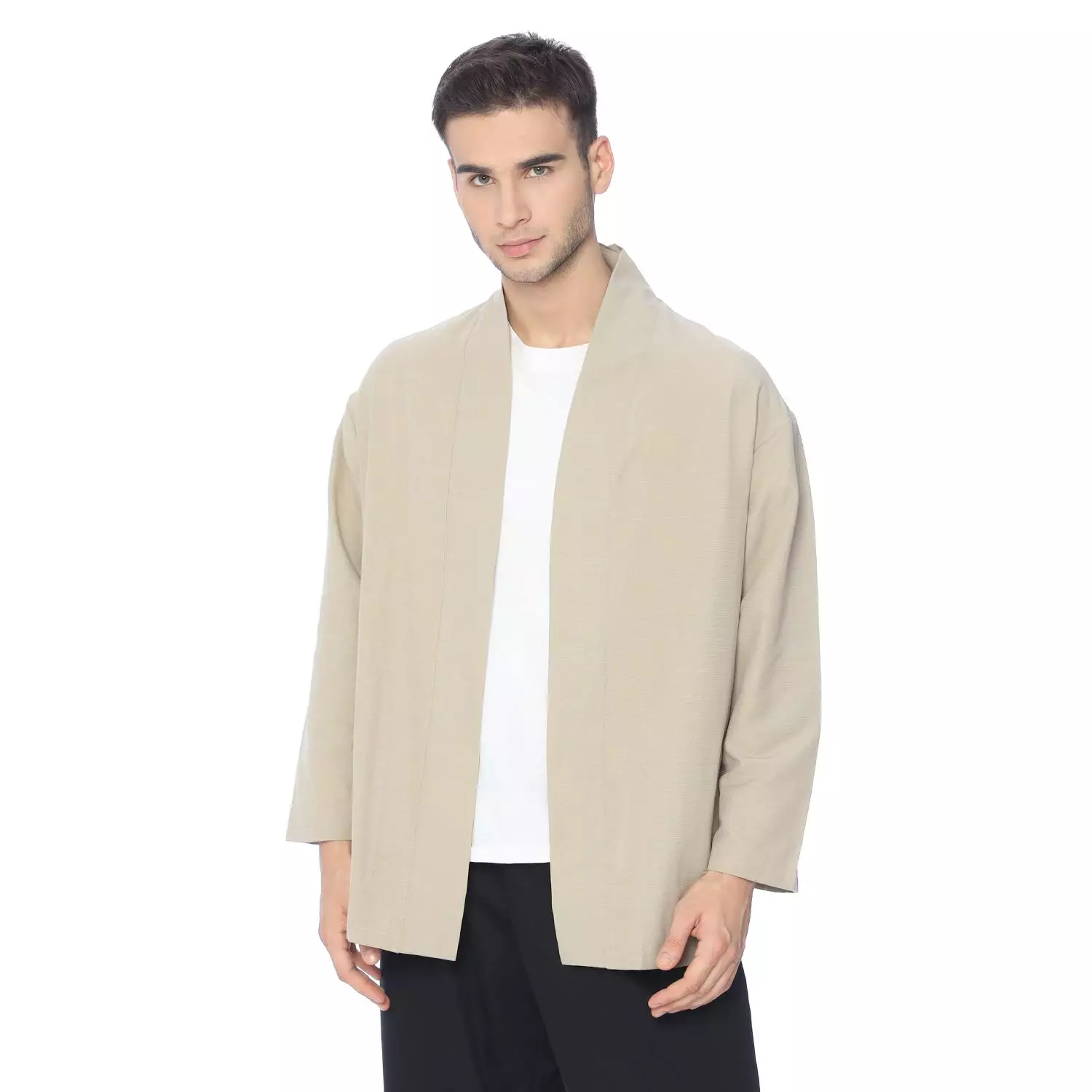 Ryusei Kimono Kata Long Sleeve Light Brown