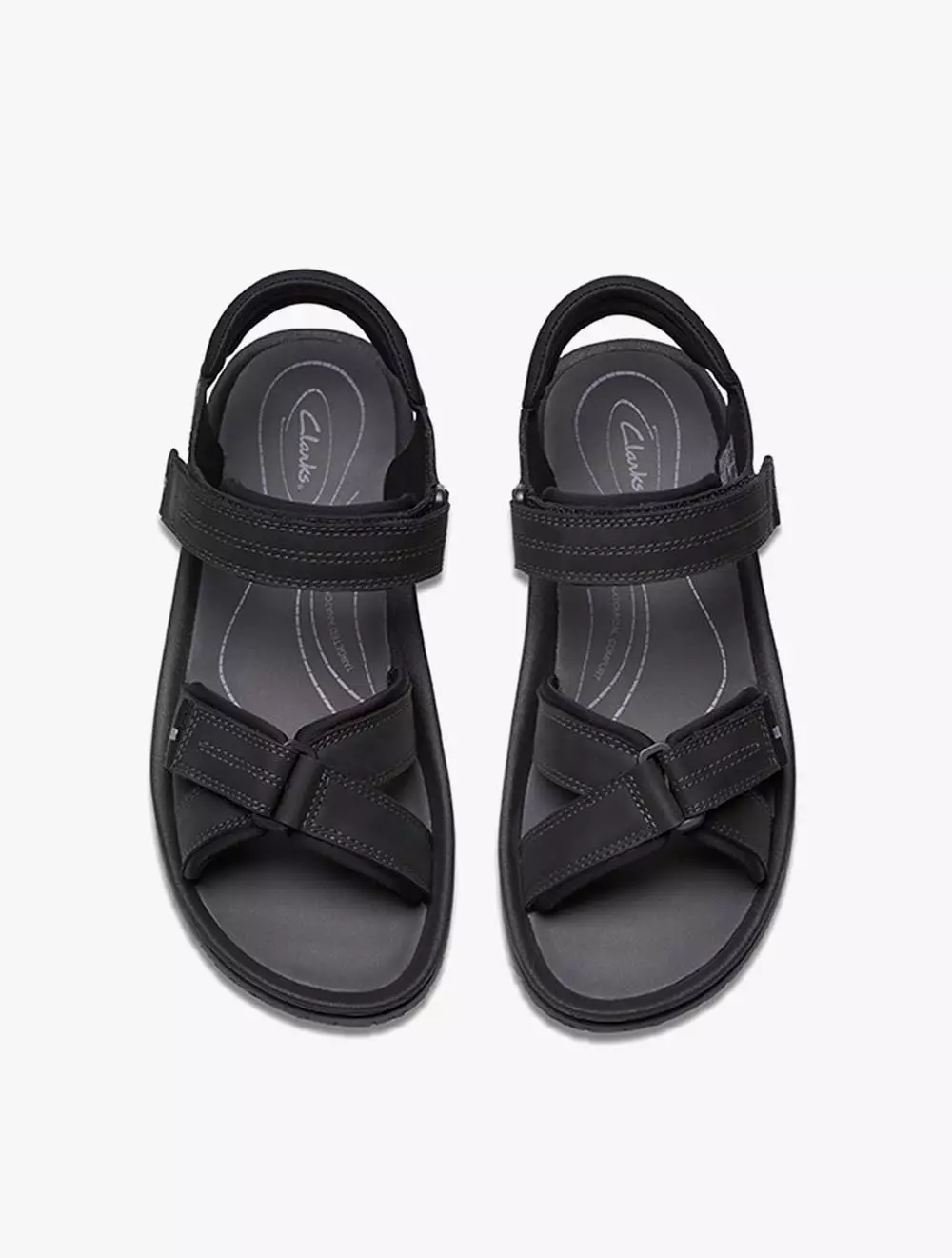 Clarks Wesley Shore Black Leather