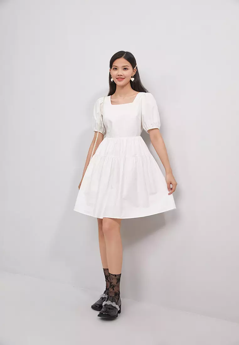 Buy Hopeshow Short Sleeve Mini Blazer Dress with Belt 2024 Online