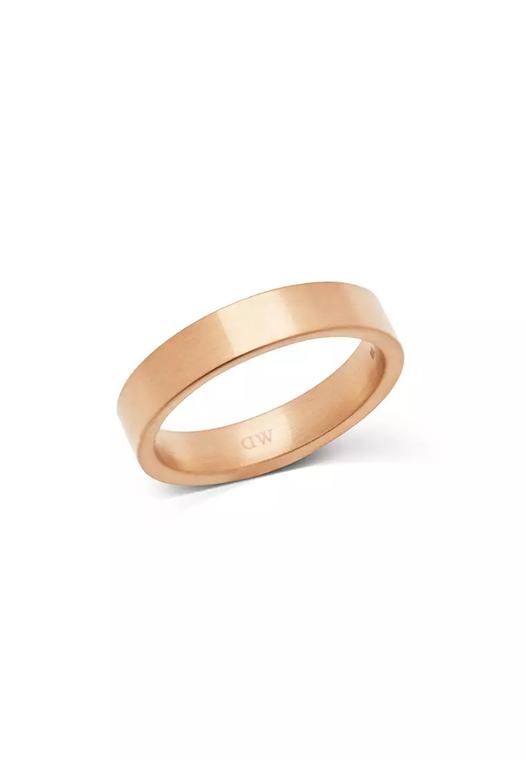 Line Ring Brushed Rose Gold 4.5mm - Unisex Ring for women and men stainless steel Ring DW Official Authentic Original 戒指 不鏽鋼戒指 DW 官方正品