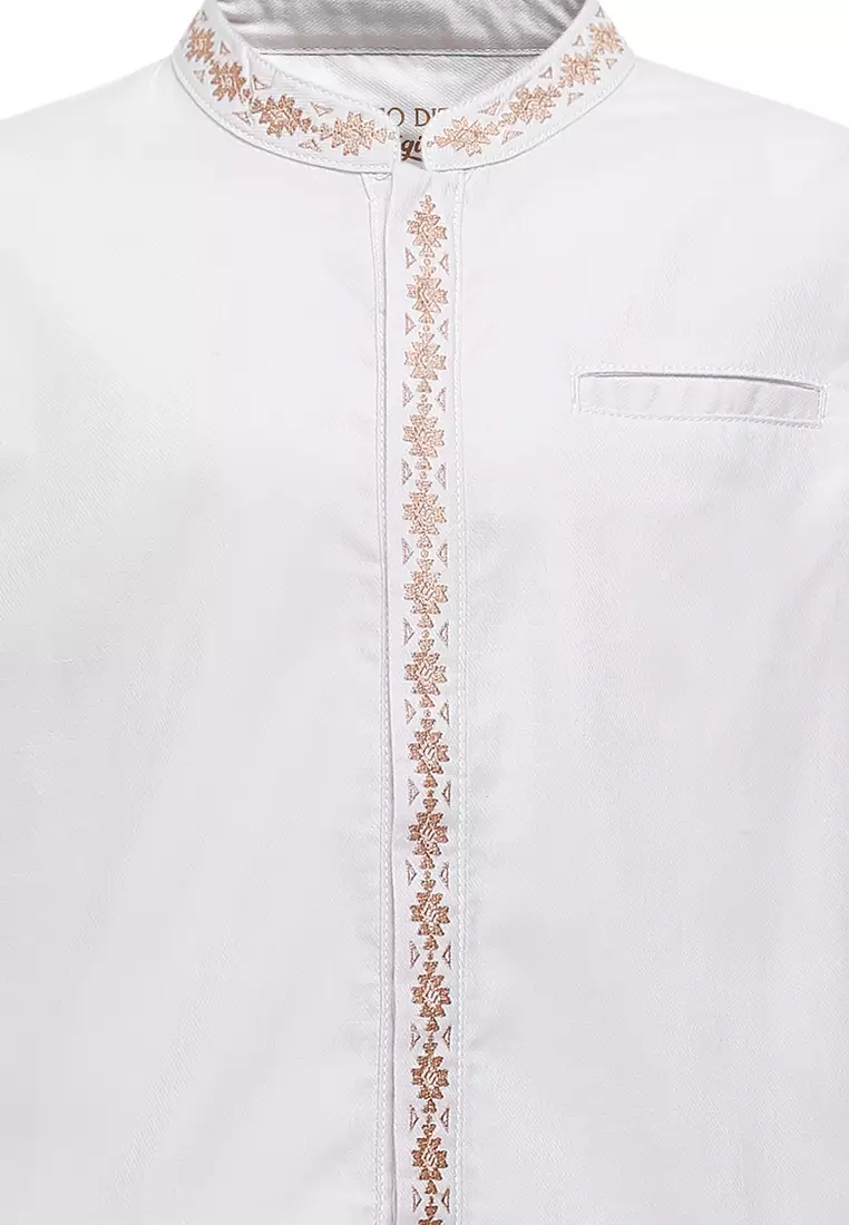 Pito Dito Boy Bellingham Kemeja Panjang Ciang-I Anak Cream - Size 4