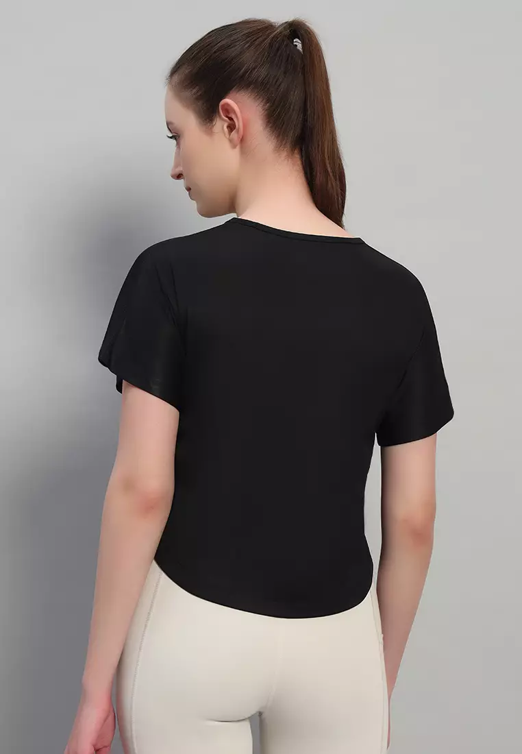 Women's Loose-Fit Performance Black T-Shirt