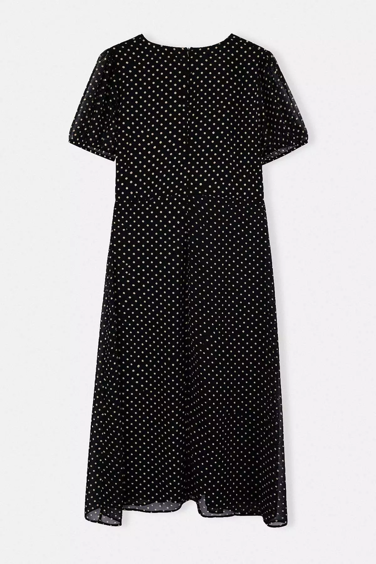 Black Chiffon Woven Plus Size Dress Tbbss26Ah00169