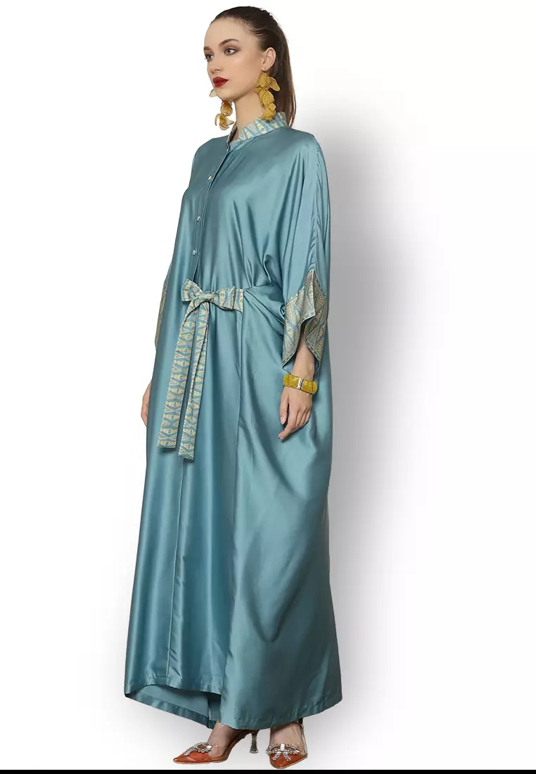 Kanzi Exclusive Long Sleeve Songket Kaftan