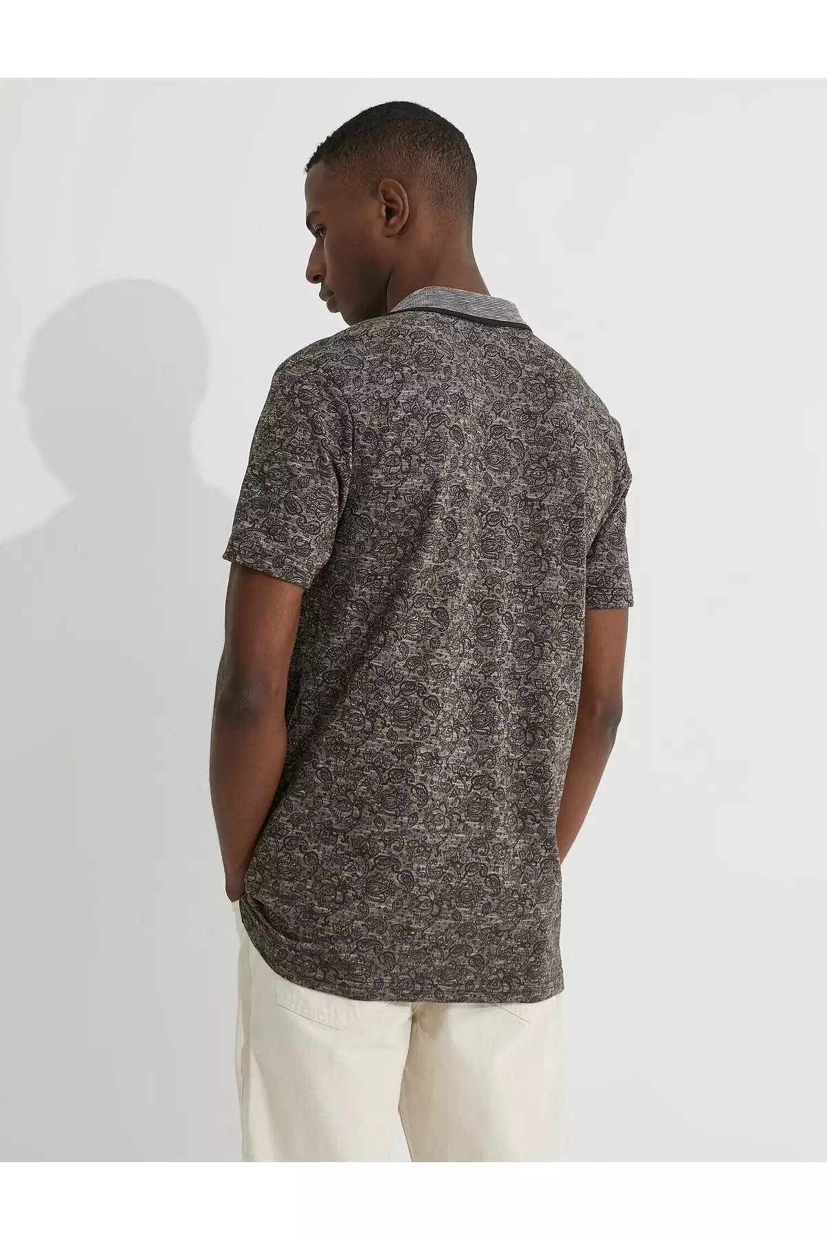 Slim fit hot sale patterned shirt