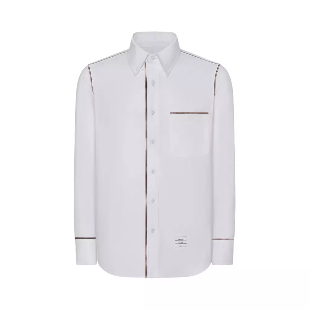 [12.12 Dealcember] RWB Trim Longsleeves Shirt White