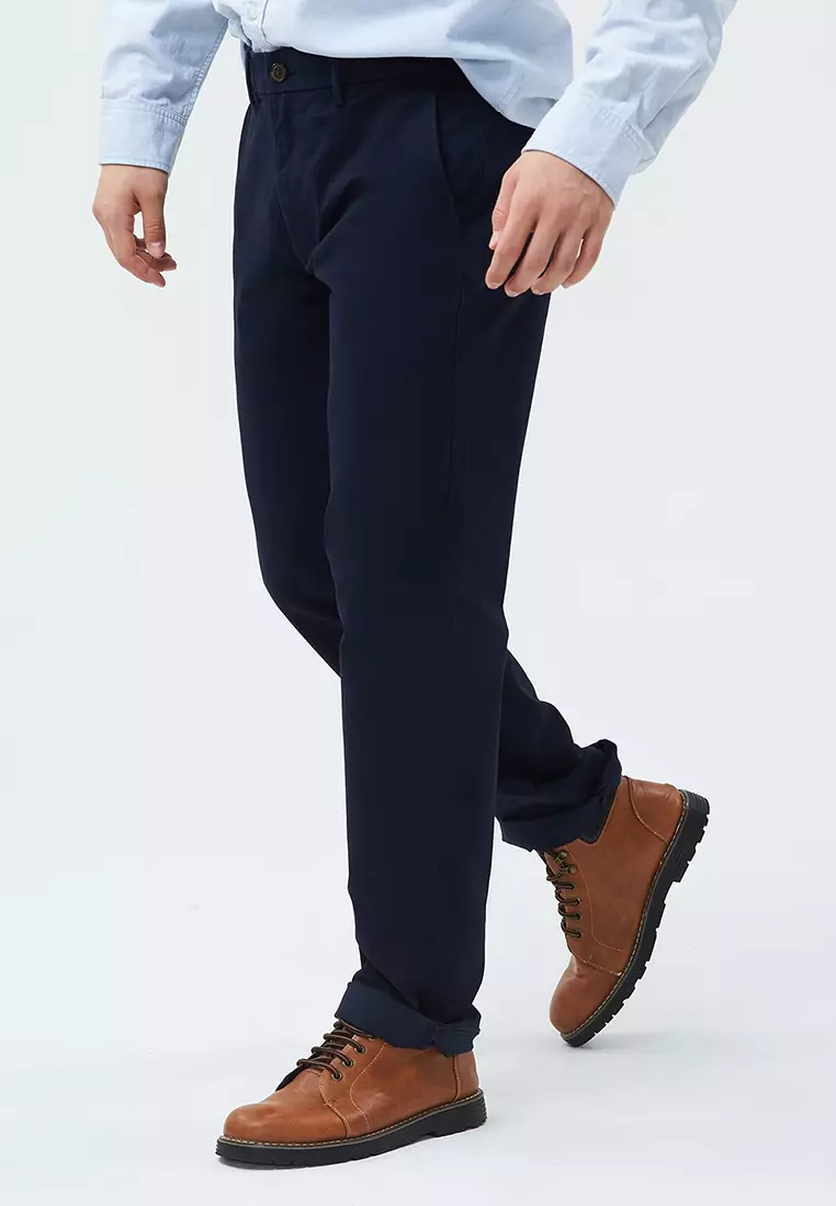GapFlex Essential Straight Fit Khaki Trousers