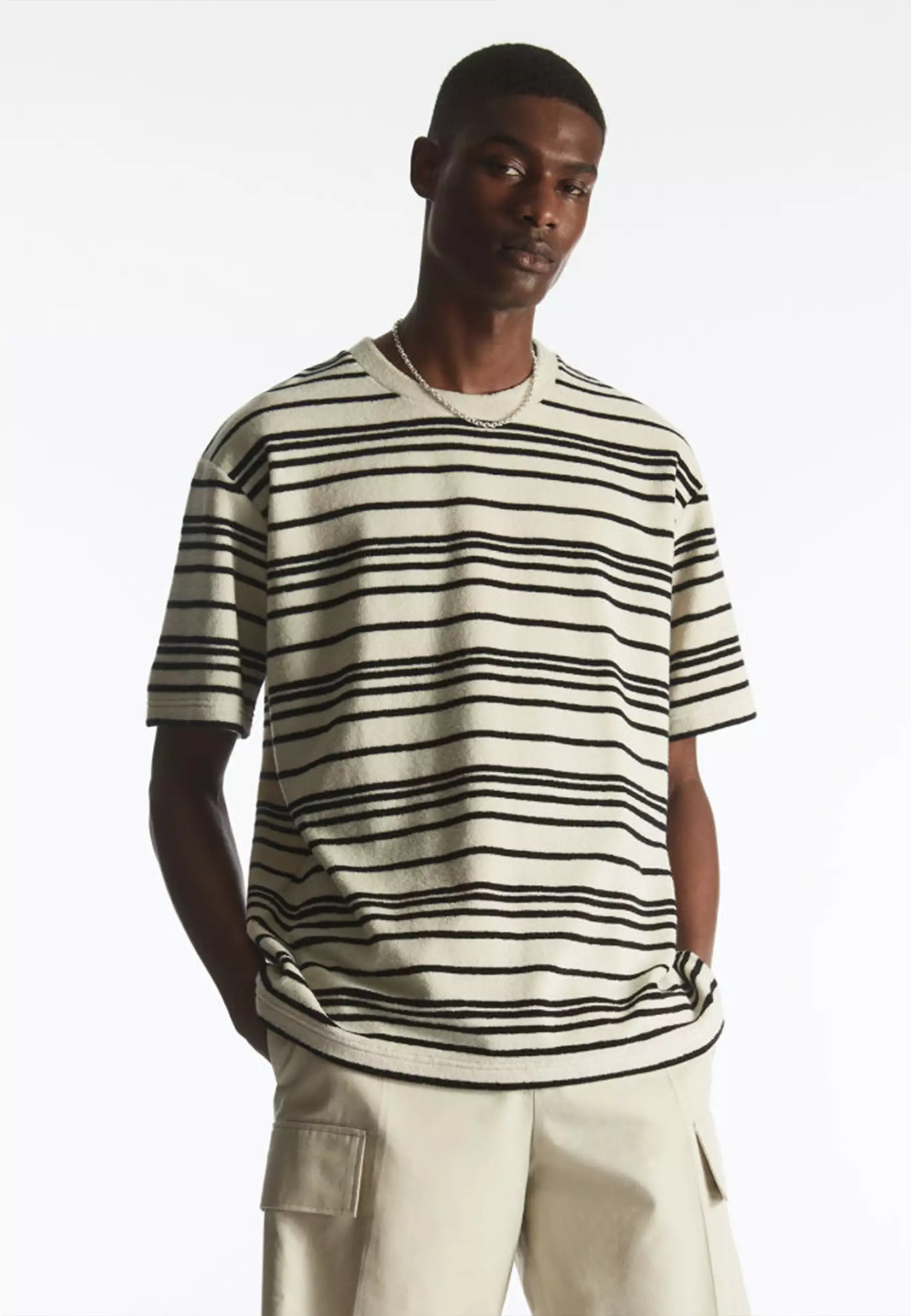 Oversized striped t outlet shirt mens