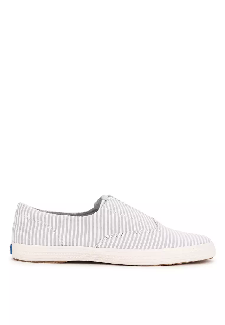Champion Round Toe Slip Ticking Stripe Shoes