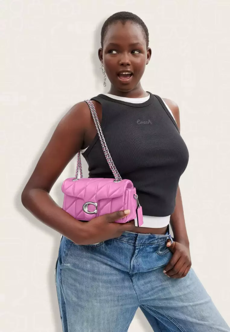 Coach Tabby Shoulder Bag 20 With Pillow Quilting Fuchsia