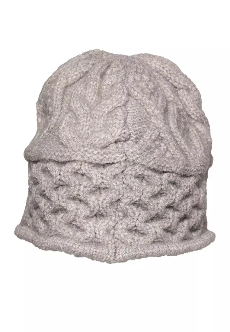 Topi Ember Rajut Warna Abu-abu