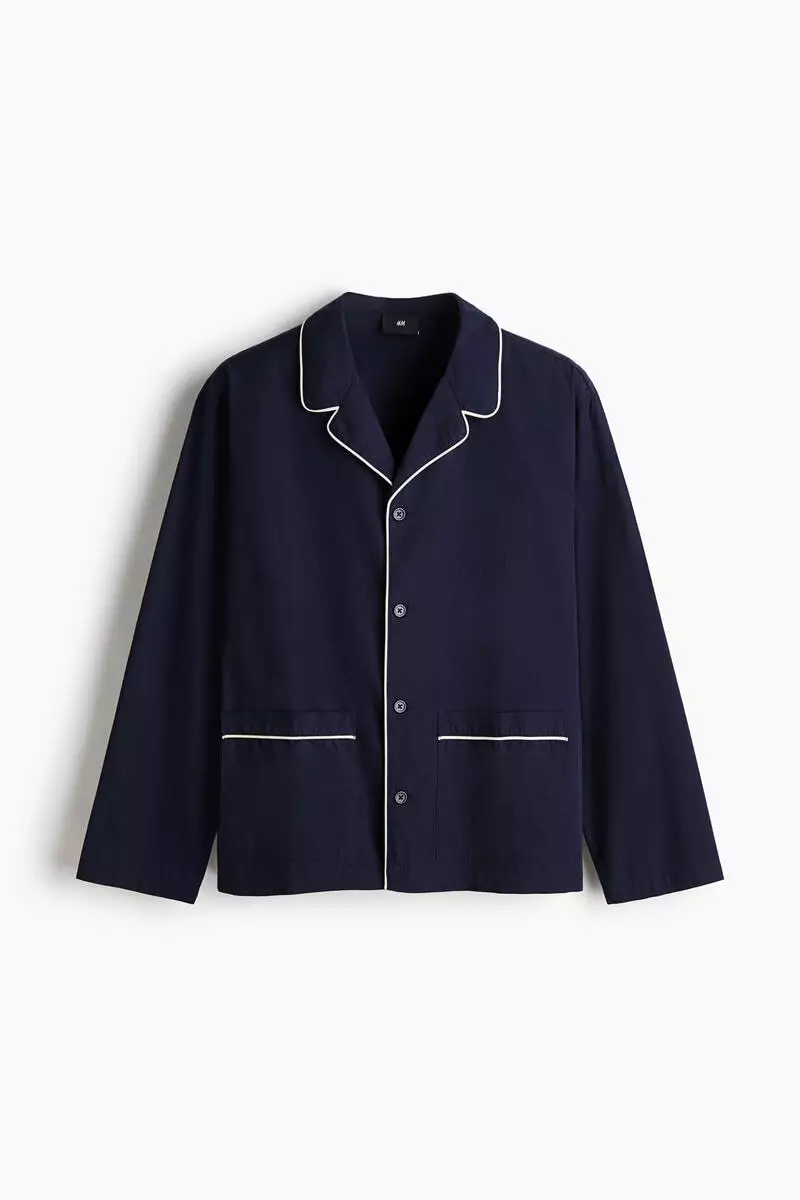 Cotton pyjama shirt and bottoms