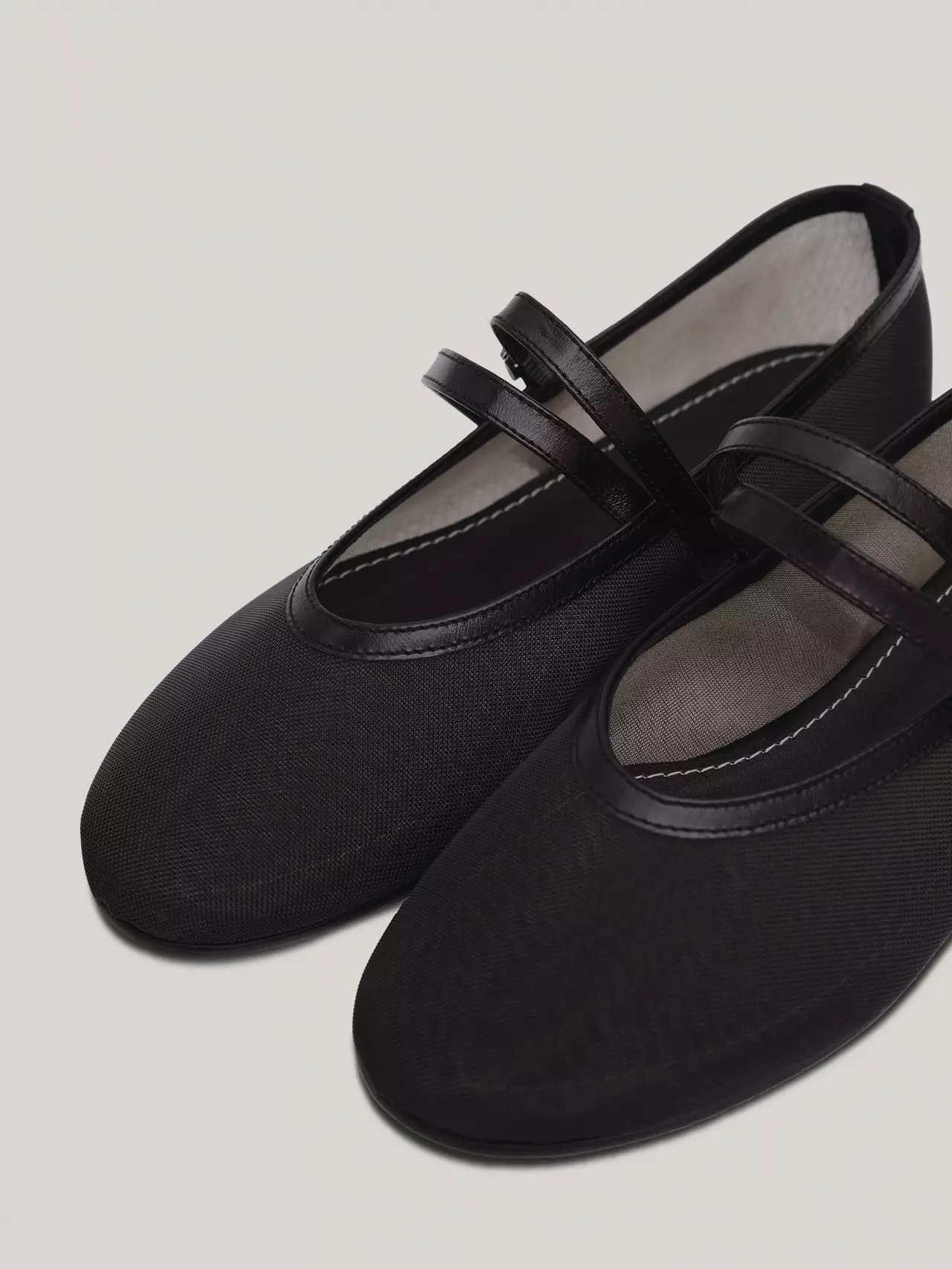 DOUBLE STRAP MESH FLAT soft black