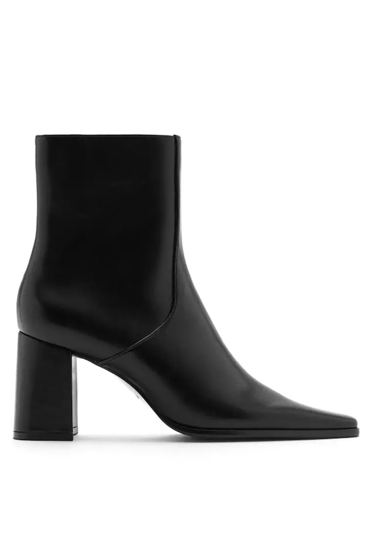 Jual Mango Ankle Boots with Block Heel Original 2025 ZALORA