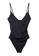 Vero Moda black Celine Wrap Detail Strap Swimsuit C68E8US0582294GS_5