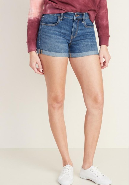Shop Old Navy Cuffed Jean Shorts For Women 3 Inch Inseam Online On Zalora Philippines