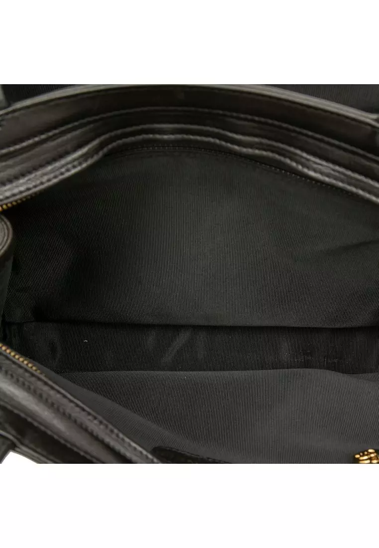 Pre-Loved Chanel Cc Lambskin Front Zip Pocket Tote