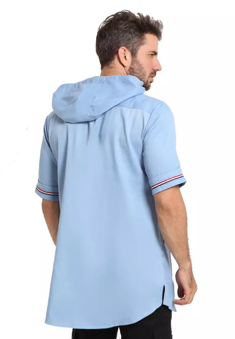 Zayidan Baju Koko Gamis Muslim Pria - Munif Denim Hoddie