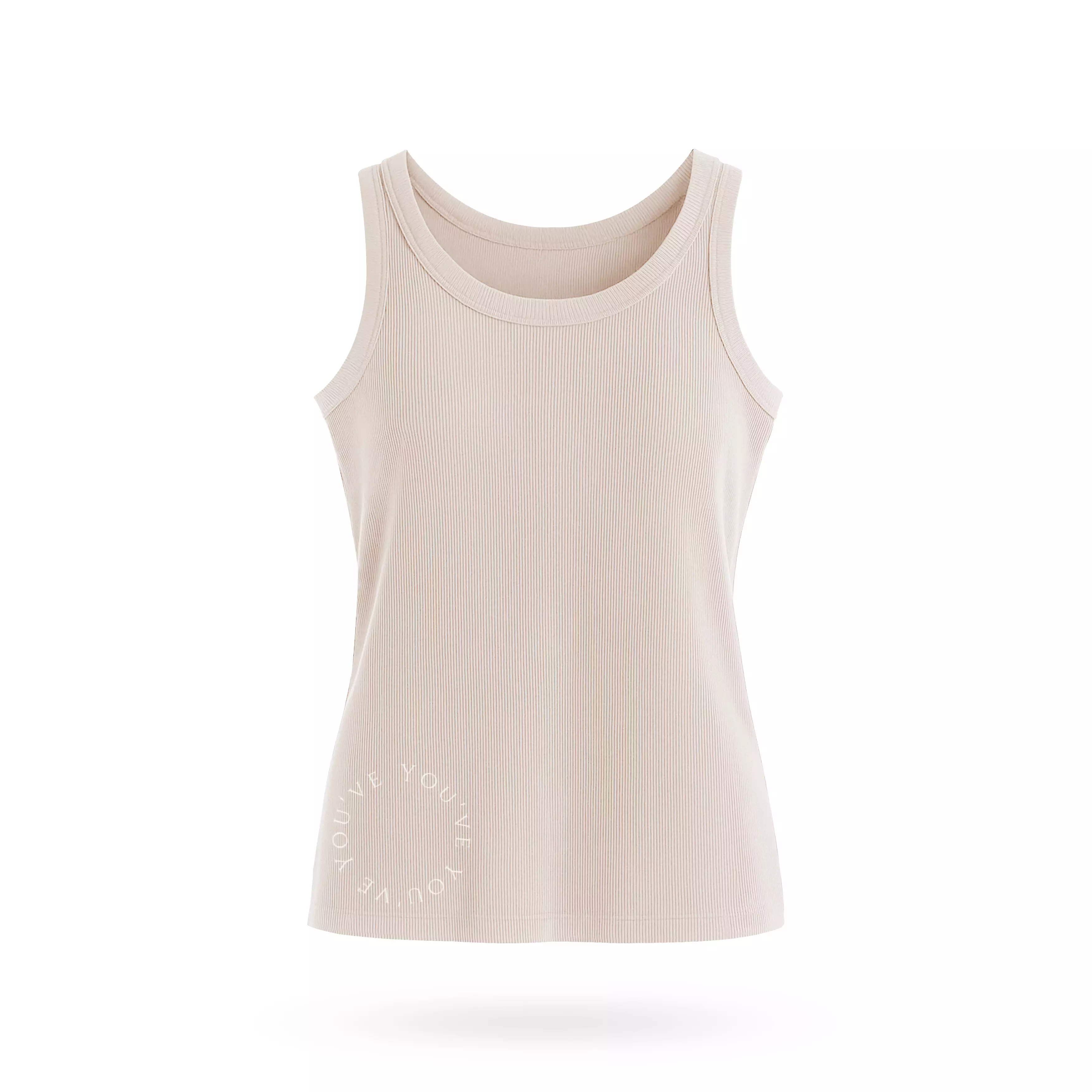 You've (You Have) Tank Top  Tanktop Basic Singlet Tali Lebar Strap Square Neck Stretch Wanita Tangtop Katun Perempuan 700039