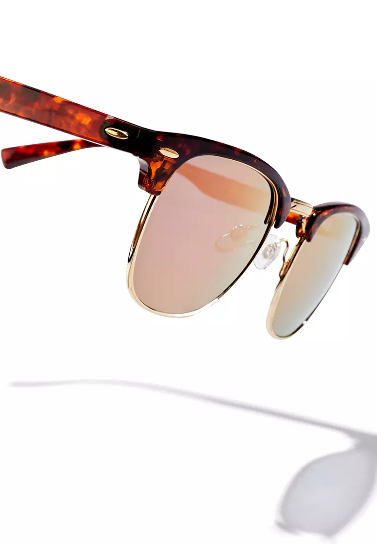 HAWKERS Classic Bold Polarized Carey Pink Sunglasses For Men And Women, Unisex. Official Product Designed In Spain