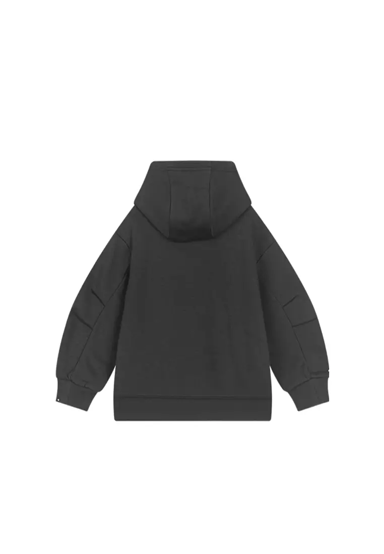 儿童卫衣加绒加厚秋冬款加厚连帽冬装上衣