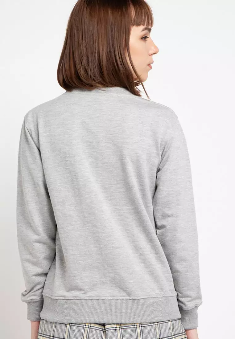 MP003F td simple sweater gr Sweater