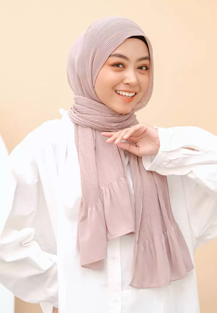 Bawal Pleats Shawl Peony