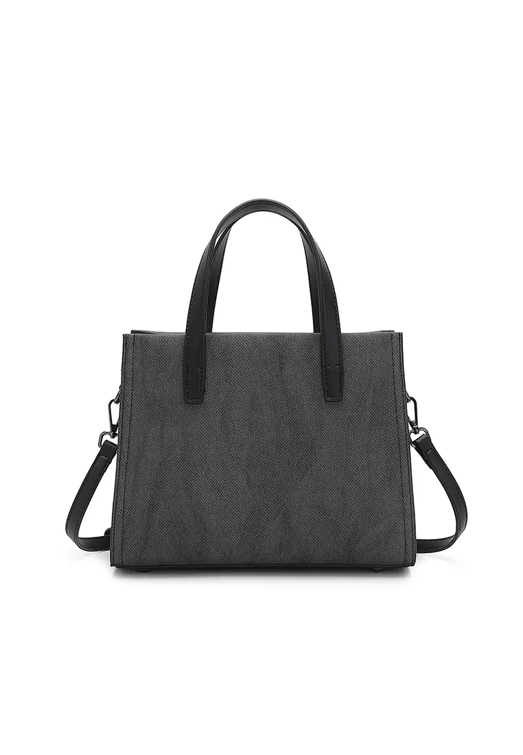 Women's Top Handle Bag / Sling Bag / Crossbody Bag / Shoulder Bag - Black