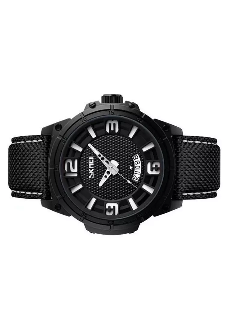 Jam Tangan Kasual Analog Design Pria Waterproof 30m Strap Tali Material PU Leather RQ08 ORIGINAL