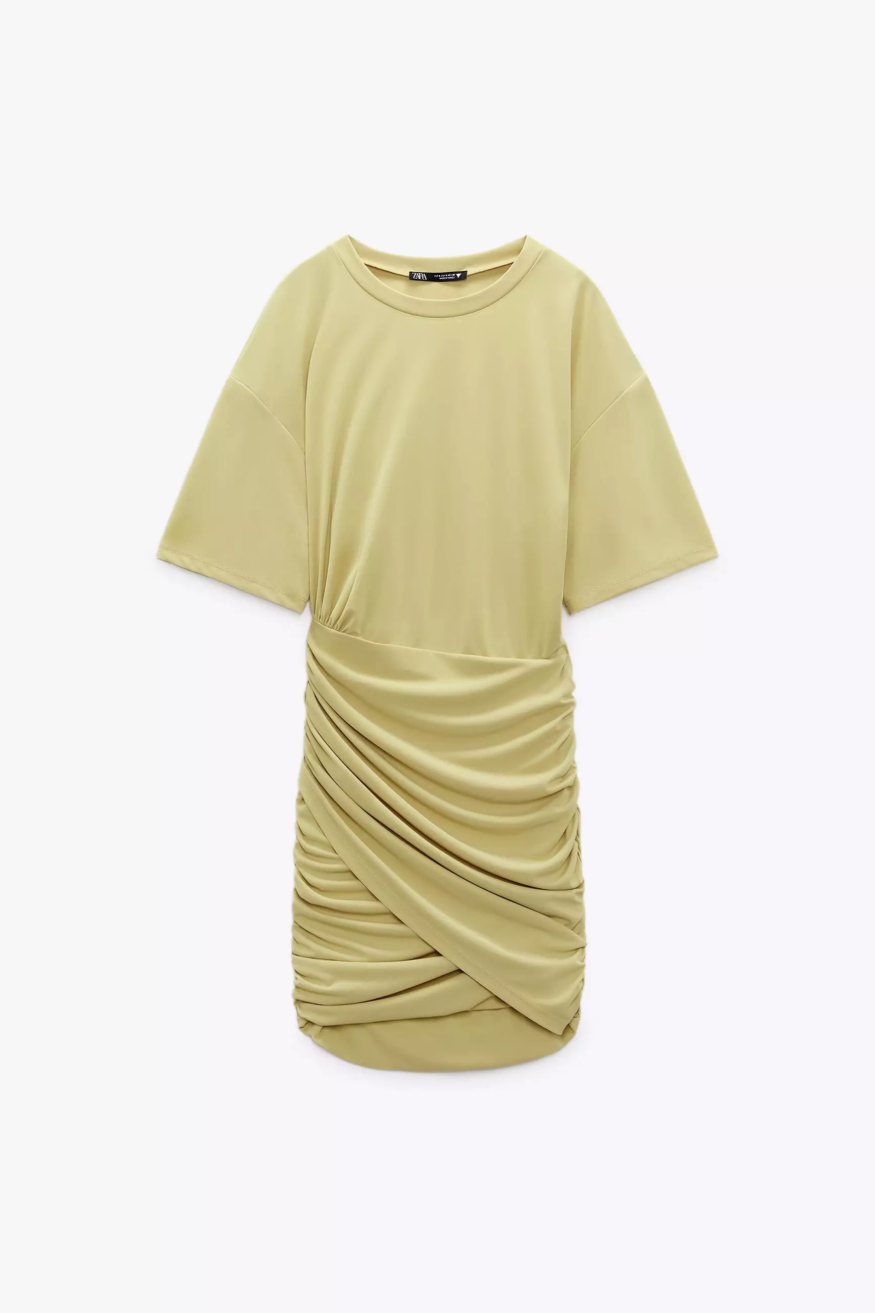 Gold shirt dress zara best sale