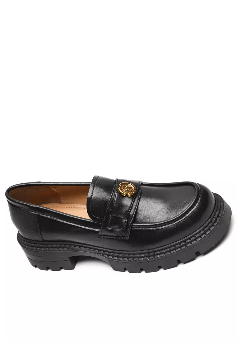 Buy Twenty Eight Shoes 4CM PU Strap Microfiber Leather Loafers