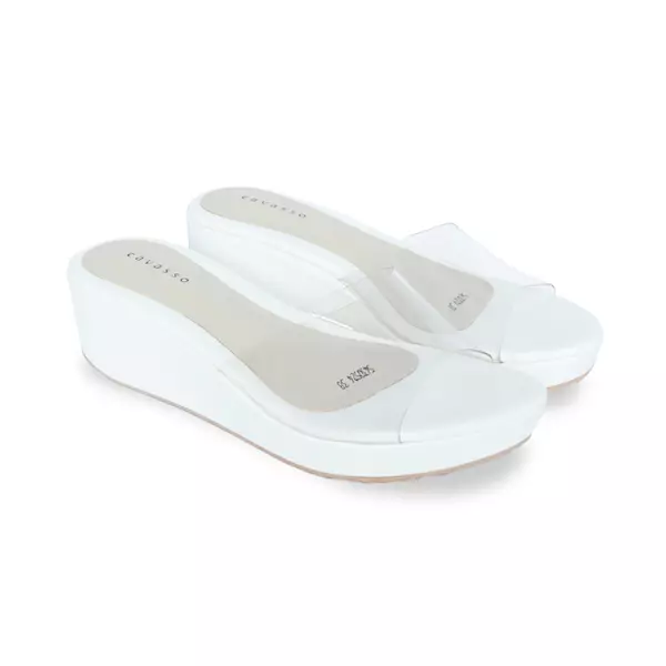 Cavasso Sonya Wedges White