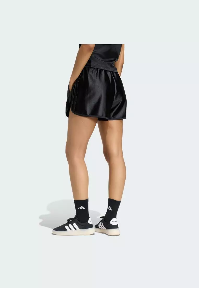 Lifestyle Seasonal Essentials Satin Shorts Women Black KH1605