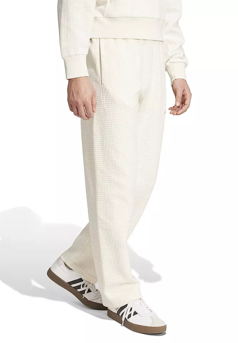 ALL SZN Waffle Knit Open Hem Jogger Pants