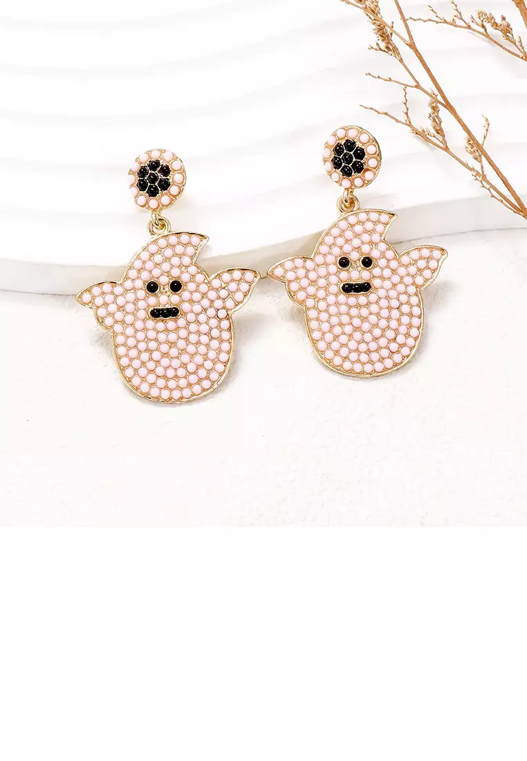Pearl ghost earrings cheap