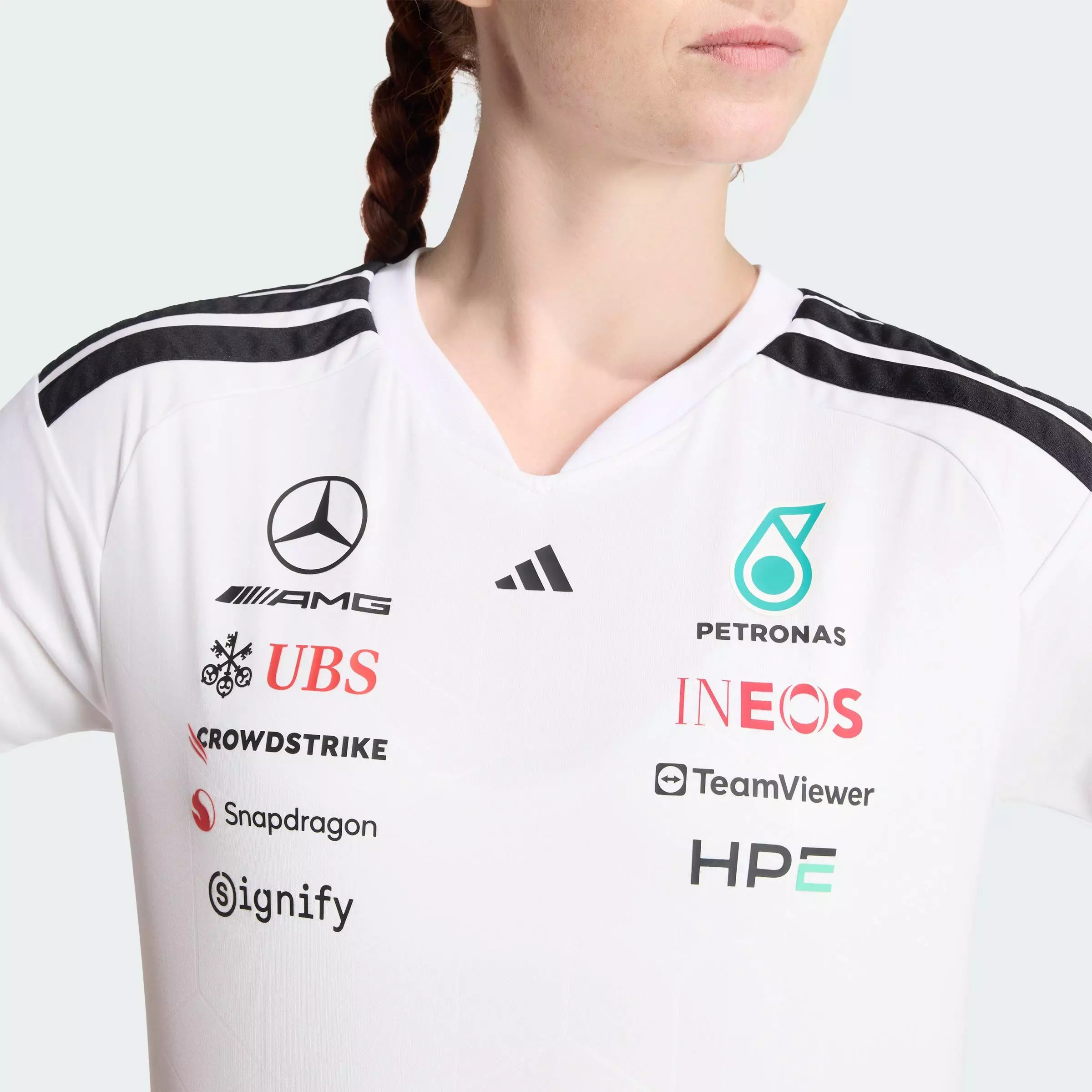 Motorsport MERCEDES - AMG PETRONAS FORMULA 1 TEAM DRIVER JERSEY Women White KF0163