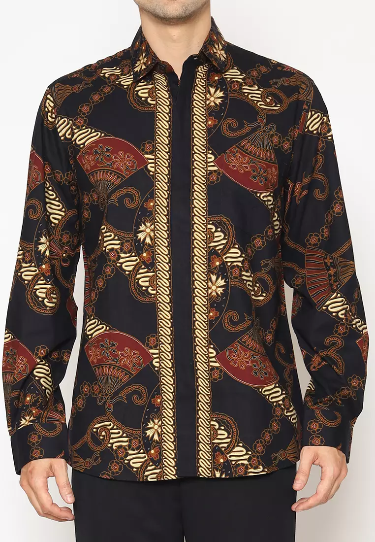 Aksa Batik Pria Kemeja Panjang Noe Nichole