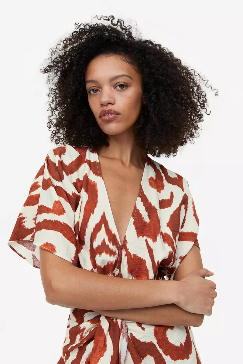 buy-h-m-v-neck-dress-online-zalora-malaysia