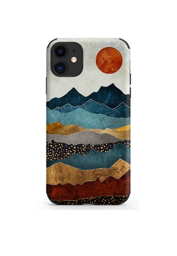 Kings Collection grey Mountain Oil Painting iPhone 13 Case (KCMCL2122) D4FCFAC3CAD266GS_1